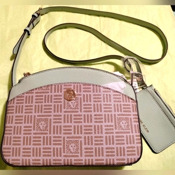 Anne Klein Logo Triple Compartment Crossbody with Card Case - Picture 2 of 15